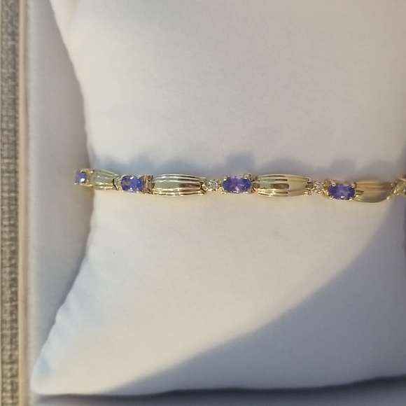14kt Tanzanite Bracelet - Picture 6 of 6
